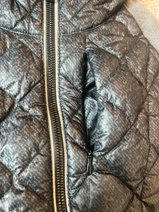 Michael Kors women’s lightweight quilted down zip hoodie jacket XS