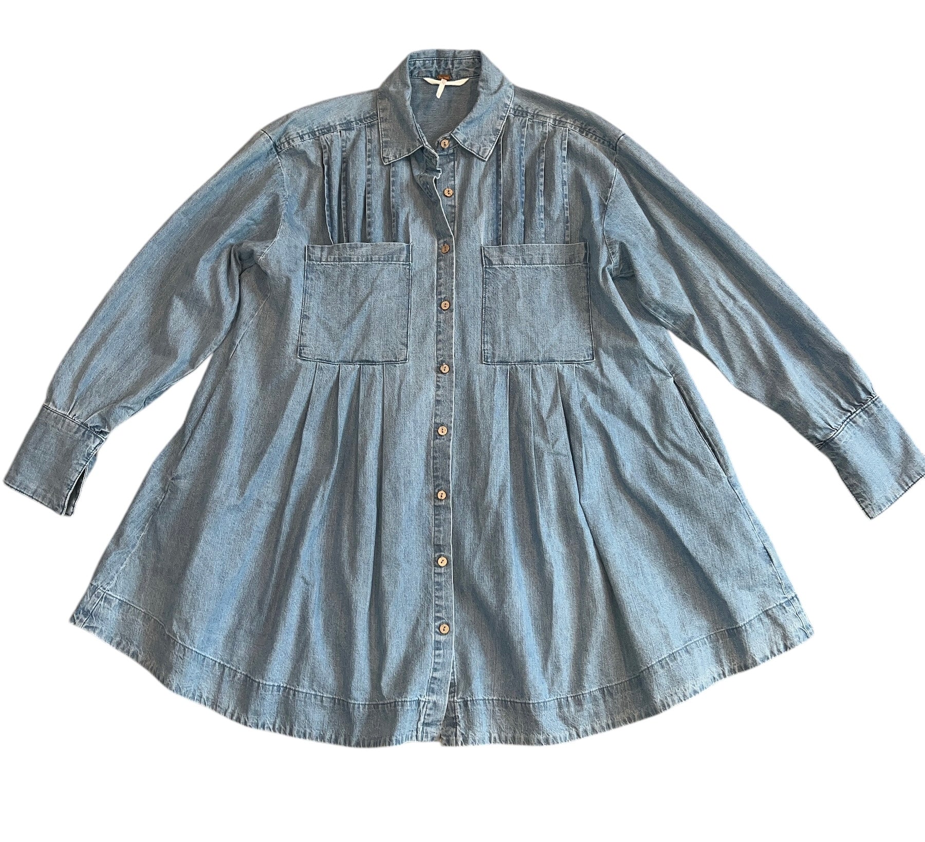free people denim shirt dress We The Free Hannah Denim Mini Dress
