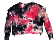 Central Park West Kid girls tie dye shoulder fringe sweater 7-8