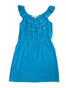 Amanda Uprichard women’s silk ruffle mini dress P/XS