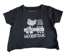 Prince Peter girls Woodstock graphic distressed cropped tee XL(14-16)