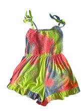 Pixie Lane girls smocked tie strap romper 11-12