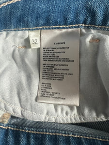 L’Agence women’s Sada hi rise cropped slim jeans in Atlantic 32