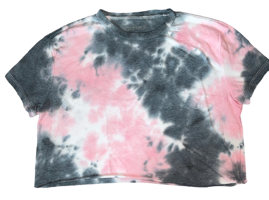 Katie J NYC Junior/women’s cropped tie dye tee XS