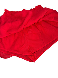 Katie J NYC tween girls 2pc Bailee smocked crop top & ruffle skort set XL(14)