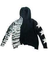 Vintage Havana girls distressed star hooded sweater L(14)