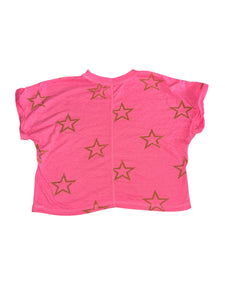 Vintage Havana girls cuffed sleeve star graphic tee M(10-12)