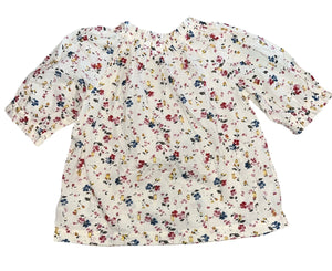 Gap Kids girls Swiss dot floral smocked top M(8) NEW