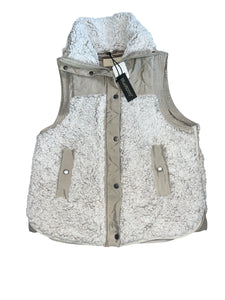 Blank NYC x Free People women’s Angel Eyes sherpa vest XS NEW