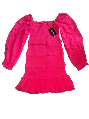 Katie J NYC tween girls Laila smocked dress M(10) NEW