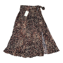 Skies Are Blue women’s pleated leopard midi skirt XS NWT