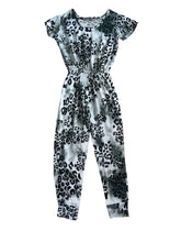Pixie Lane girls animal print short sleeve jumpsuit 6