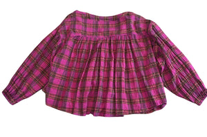 Free People women’s Jessi plaid top XS