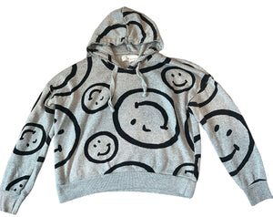 Vintage Havana women’s cropped happy face hoodie S