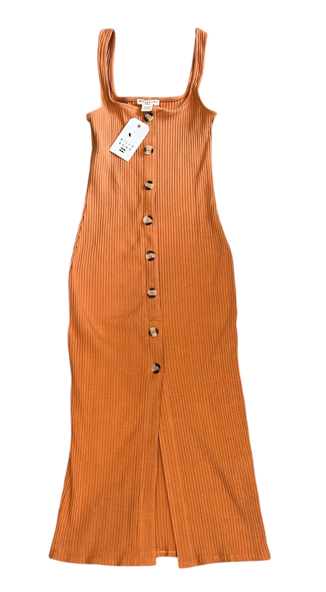 Billabong womens Nissi ribbed henley midi dress S/8 NEW Billabong womens Nissi ribbed henley midi dress S/8 NEW