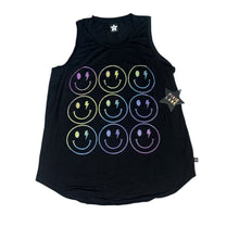 Pixie Lane girls happy face graphic tank top 9-10 NEW
