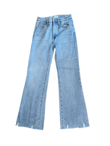 Just Black Denim women’s frayed crop flare jeans 25