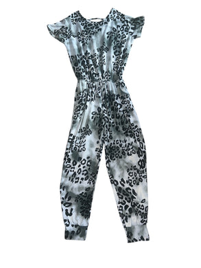 Pixie Lane girls animal print short sleeve jumpsuit 6