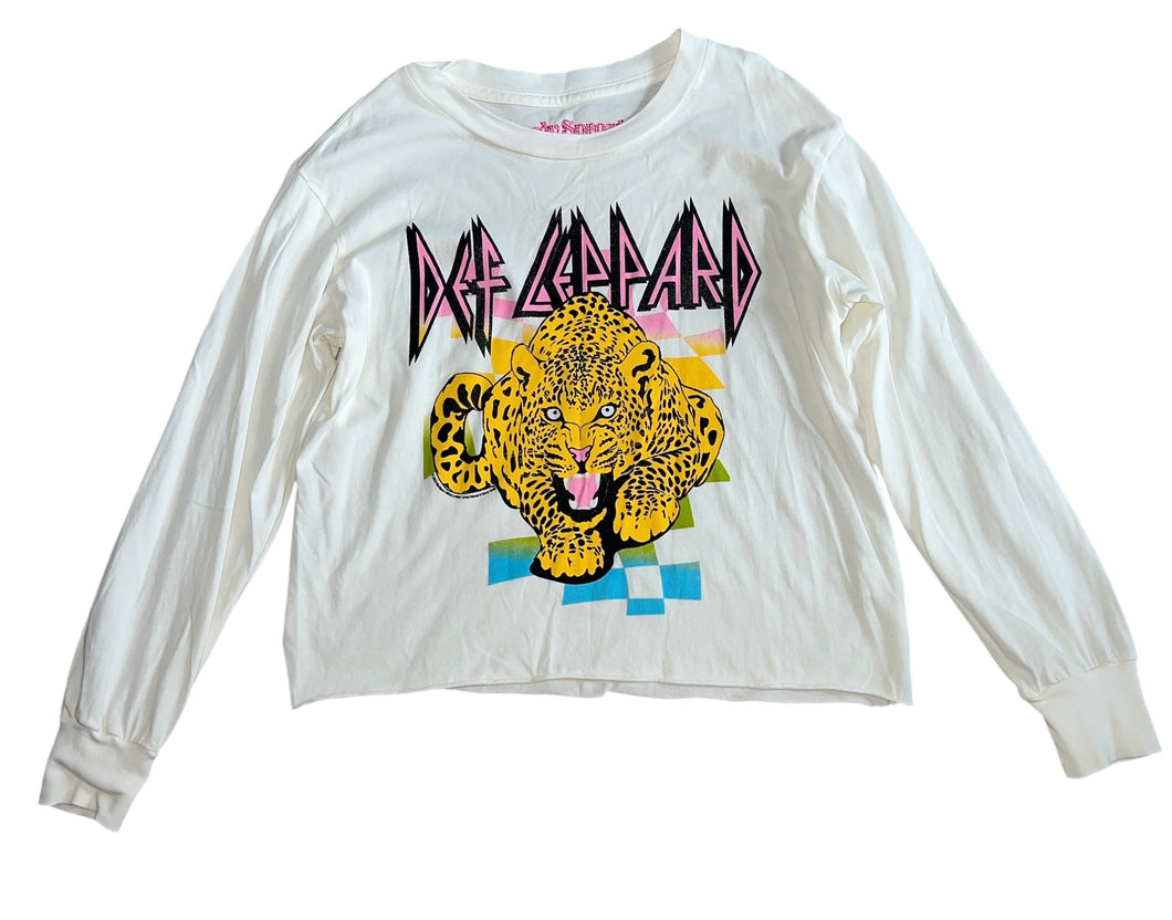 Rowdy Sprout girls Def Leppard cropped tee 10