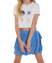 Ever After Collection girls Remi double ruffle velour skirt 8
