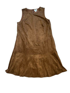 J Crew women’s faux suede drop waist dress 0