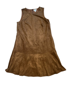 J Crew women’s faux suede drop waist dress 0