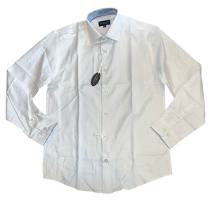 Marcelo D’Liola boys textured button down dress shirt 16 NEW