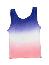 Katie J NYC Livi tween girls ribbed dip dye crop tank XL(14)