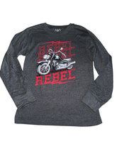 Wes & Willy boys Rebel motorcycle graphic long sleeve tee 5