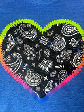 Lucy girls bandana heart boxy cropped tee L(14)