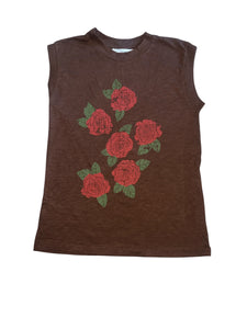 Girl Dangerous by Free People women’s rose graphic muscle tee XS