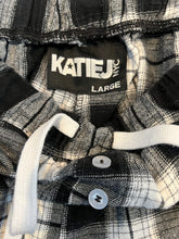 Katie J NYC juniors Bree plaid flannel lounge pants L