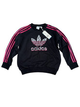 Adidas girls zebra logo sweatshirt S(9-10) NEW