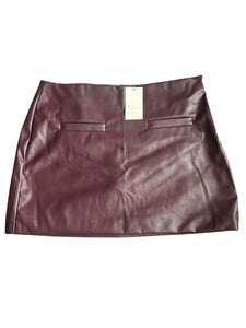 A New Day women’s faux leather mini skirt 12 NEW