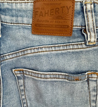 Faherty women’s high rise wide leg jeans 25