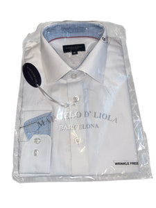 Marcelo D’Liola boys textured button down dress shirt 16 NEW