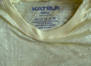 Katie J NYC junior women’s cropped round neck tee S