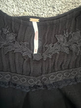 Free People women’s mesh embroidered hearts top XS