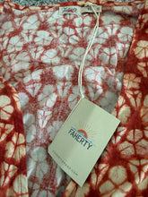 Faherty women’s Willow wrap dress in Spiced Shibori print XS NEW