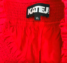 Katie J NYC tween girls 2pc Bailee smocked crop top & ruffle skort set XL(14)
