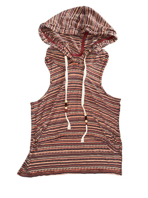 We The Free by Free People women’s hi low racer back hoodie tank top S