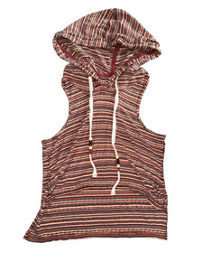 We The Free by Free People women’s hi low racer back hoodie tank top S