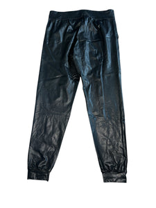 Commando women’s faux leather jogger pants L