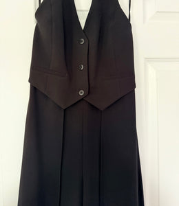 Alice + Olivia women’s Robin split wide leg halter jumpsuit sz 0 NEW