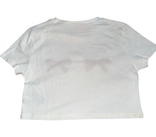 Edikted junior/women’s embroidered bows cropped tee S NEW