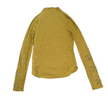 Free People women’s Ready To Go ribbed lace sleeve top S