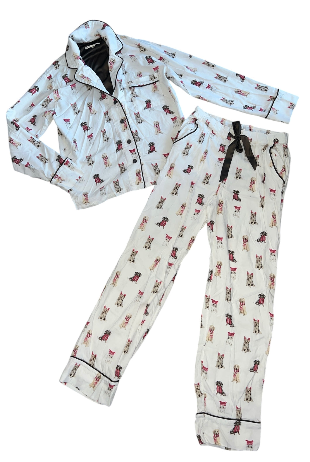 Z Supply women’s 2pc Sleep All Day puppy print pajama set XS