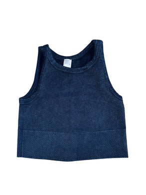 Nikibiki women’s cropped chevron tank top ONE SIZE
