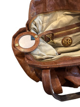 Tory Burch large leather satchel tote bag