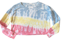 Katie J NYC tween girls cropped tie dye sweatshirt L(12)